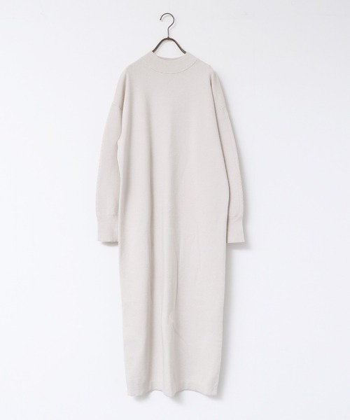 hunch（ハンチ）の「【静電気防止】やわもちヤーン バックスリットワンピース（ワンピース・レディース・モカ/ブラック/アイボリー・FREE）」の15枚目の写真