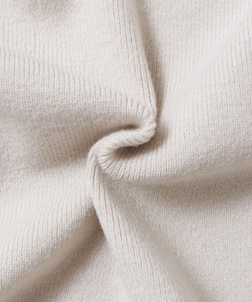 hunch（ハンチ）の「【静電気防止】やわもちヤーン バックスリットワンピース（ワンピース・レディース・モカ/ブラック/アイボリー・FREE）」の16枚目の写真