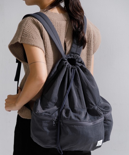 AMERICAN RAG CIE(アメリカンラグシー)の「ORCIVAL ADC_GATHERED BACKPACK(バックパック/リュック・レディース・グレー/ブラック・FREE)」の15枚目の写真
