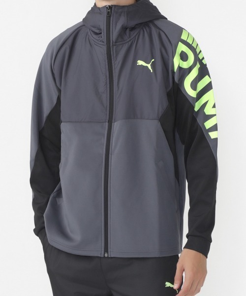 PUMA(プーマ)の「プーマ PUMA ELEVATED TRAINING ニットジャケット(ジャージ・メンズ・ブラック/グレー/ホワイト・S/M/L/LL/3L)」の3枚目の写真