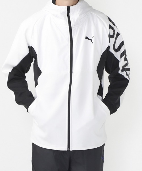 PUMA(プーマ)の「プーマ PUMA ELEVATED TRAINING ニットジャケット(ジャージ・メンズ・ブラック/グレー/ホワイト・S/M/L/LL/3L)」の1枚目の写真