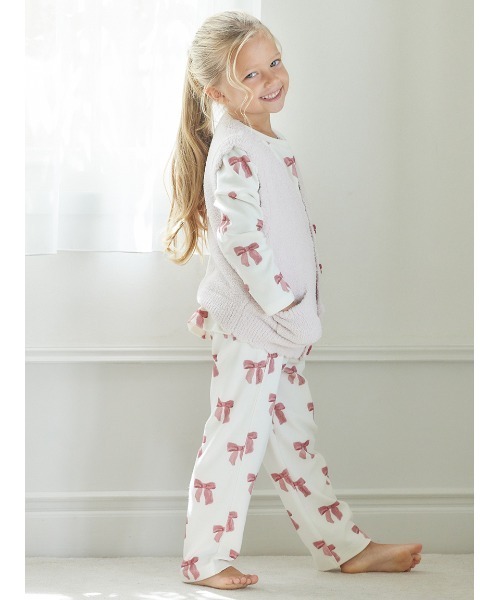 gelato pique（ジェラートピケ）の「【KIDS】リボンジャガードベスト（ルームウェア/パジャマ・キッズ・ピンク・XX-SMALL/X-SMALL/SMALL/MEDIUM）」の10枚目の写真
