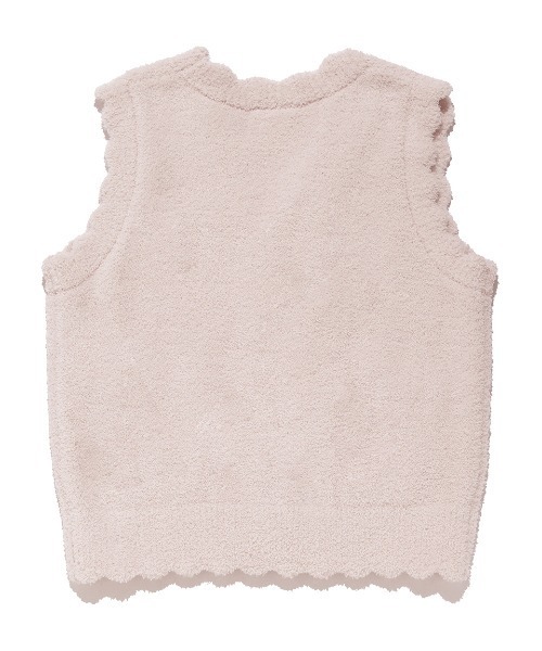 gelato pique（ジェラートピケ）の「【KIDS】リボンジャガードベスト（ルームウェア/パジャマ・キッズ・ピンク・XX-SMALL/X-SMALL/SMALL/MEDIUM）」の3枚目の写真