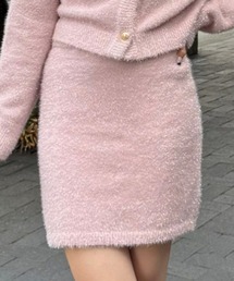 clear | グリッターニットミニスカート[大人キレイめ 足長効果 セットアップ可能] ≪2024AW新作≫(スカート)