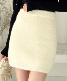 clear | グリッターニットミニスカート[大人キレイめ 足長効果 セットアップ可能] ≪2024AW新作≫(スカート)