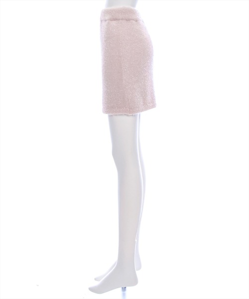 clear（クリア）の「グリッターニットミニスカート[大人キレイめ 足長 セットアップ可能]≪再入荷≫（スカート・レディース・アイボリー/グレー/ピンク・F）」の8枚目の写真