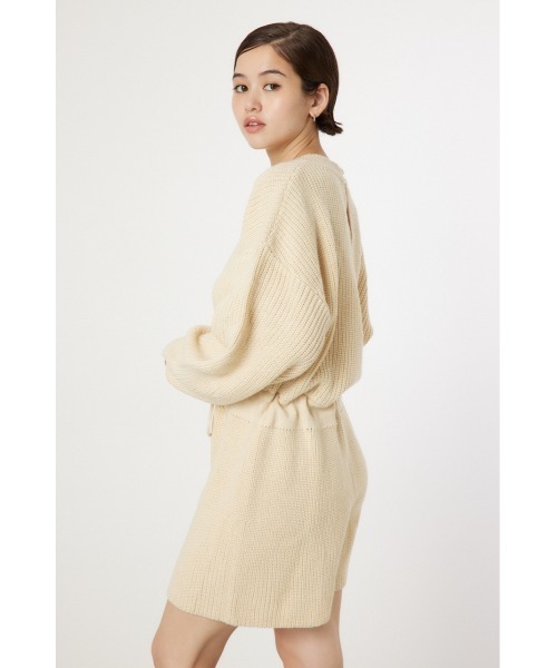 RODEO CROWNS WIDE BOWL（ロデオクラウンズワイドボウル）の「ニットロンパース（つなぎ/オールインワン・レディース・チャコールグレー/カーキ/アイボリー・FREE）」の5枚目の写真