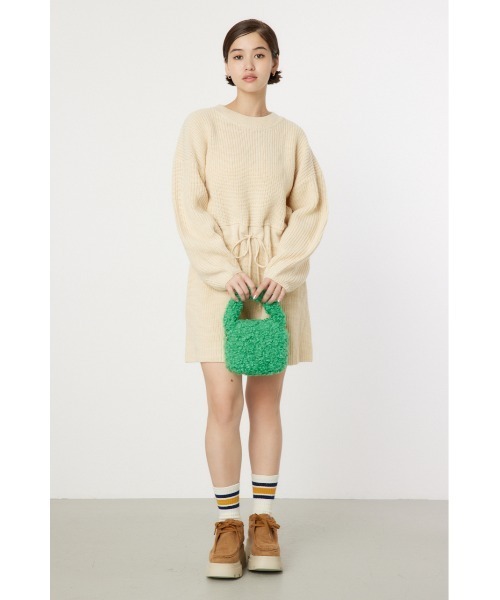 RODEO CROWNS WIDE BOWL（ロデオクラウンズワイドボウル）の「ニットロンパース（つなぎ/オールインワン・レディース・チャコールグレー/カーキ/アイボリー・FREE）」の8枚目の写真