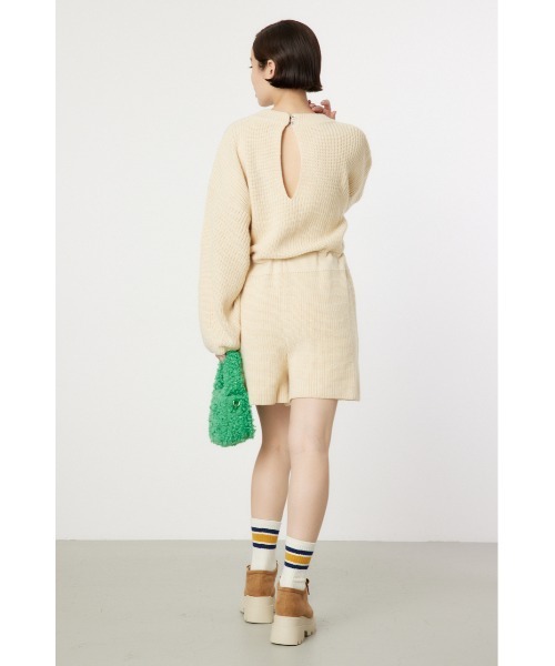 RODEO CROWNS WIDE BOWL（ロデオクラウンズワイドボウル）の「ニットロンパース（つなぎ/オールインワン・レディース・チャコールグレー/カーキ/アイボリー・FREE）」の9枚目の写真