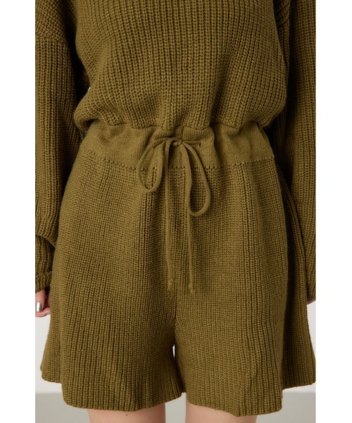 RODEO CROWNS WIDE BOWL（ロデオクラウンズワイドボウル）の「ニットロンパース（つなぎ/オールインワン・レディース・チャコールグレー/カーキ/アイボリー・FREE）」の21枚目の写真