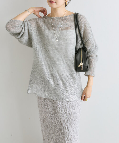 RIVE DROITE（リヴドロワ）の「【コーデのポイントに】drop&ballネックレス（ネックレス・レディース・シルバー・FREE）」の3枚目の写真