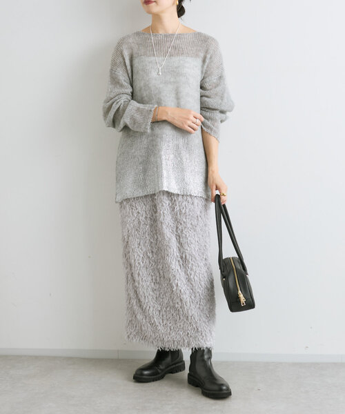 RIVE DROITE（リヴドロワ）の「【コーデのポイントに】drop&ballネックレス（ネックレス・レディース・シルバー・FREE）」の4枚目の写真