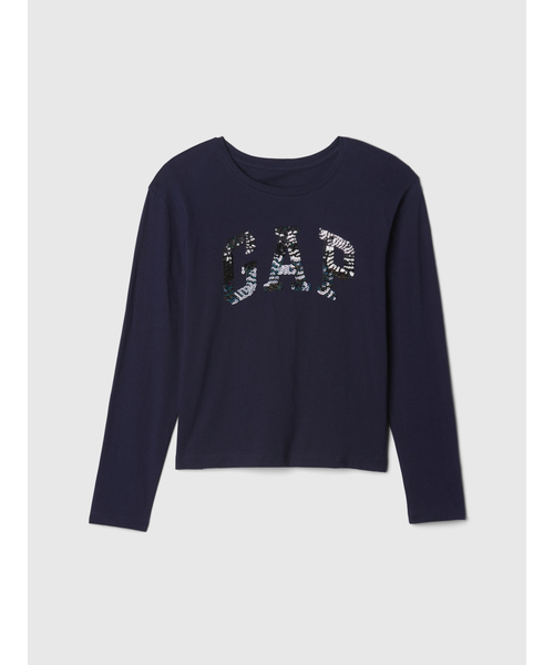 セール】スパンコール GAPロゴTシャツ (キッズ)（Tシャツ