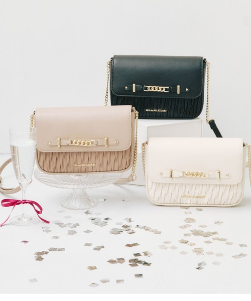 JILL by JILL STUART(ジルバイジルスチュアート)の「◇パフィフラップポシェット(ショルダーバッグ・レディース・ホワイト系その他/ブラック/ベージュ・FREE)」の2枚目の写真