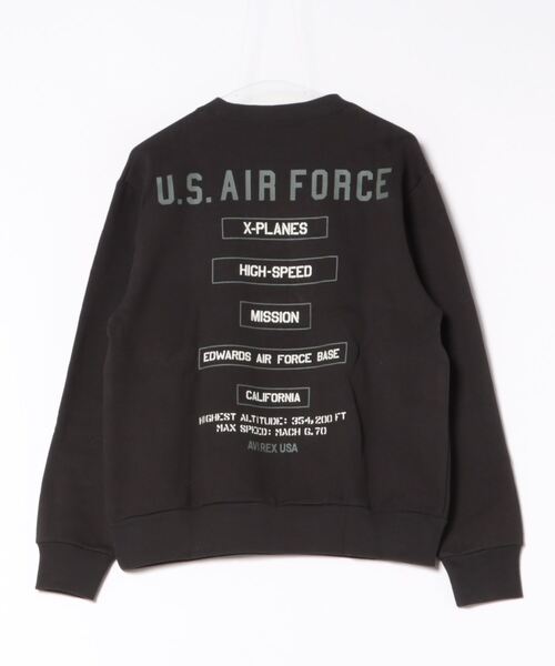 AVIREX(アヴィレックス)の「【AVIREX】US Air Force ロゴスウェット(スウェット・メンズ・ブラック/オリーブ/グレー・M/L/XL)」の4枚目の写真