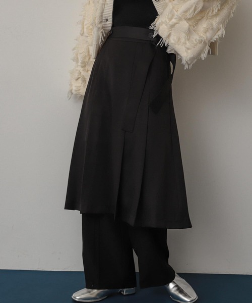 SENSE OF PLACE by URBAN RESEARCH（センスオブプレイスバイアーバンリサーチ）の「プリーツミディスカート（スカート・レディース・グレー/グレー系その他/ブラック・SMALL/MEDIUM）」の10枚目の写真