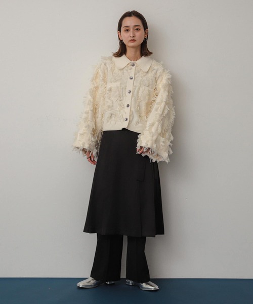 SENSE OF PLACE by URBAN RESEARCH（センスオブプレイスバイアーバンリサーチ）の「プリーツミディスカート（スカート・レディース・グレー/グレー系その他/ブラック・SMALL/MEDIUM）」の13枚目の写真