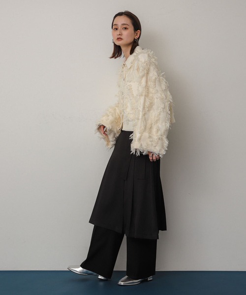 SENSE OF PLACE by URBAN RESEARCH（センスオブプレイスバイアーバンリサーチ）の「プリーツミディスカート（スカート・レディース・グレー/グレー系その他/ブラック・SMALL/MEDIUM）」の14枚目の写真