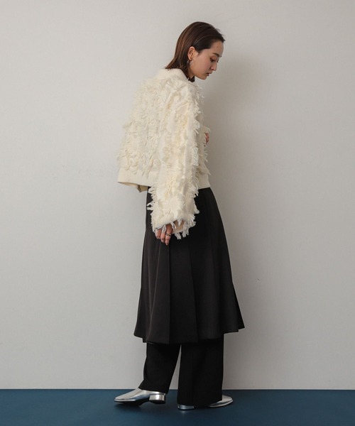 SENSE OF PLACE by URBAN RESEARCH（センスオブプレイスバイアーバンリサーチ）の「プリーツミディスカート（スカート・レディース・グレー/グレー系その他/ブラック・SMALL/MEDIUM）」の15枚目の写真