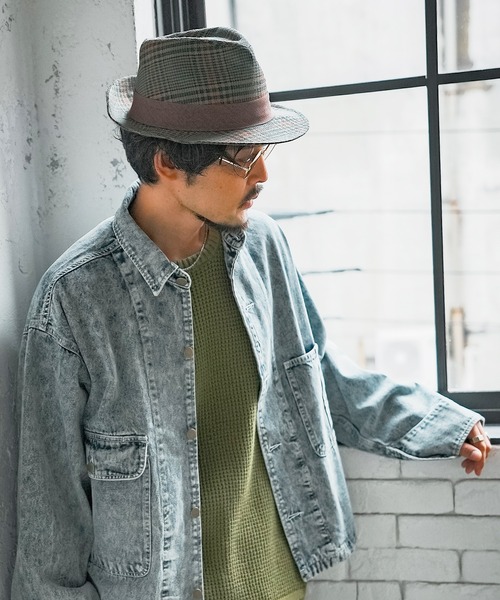 improves（インプローブス）の「チェック柄 中折ハット（ハット・メンズ・ダークグリーン・FREE）」の10枚目の写真