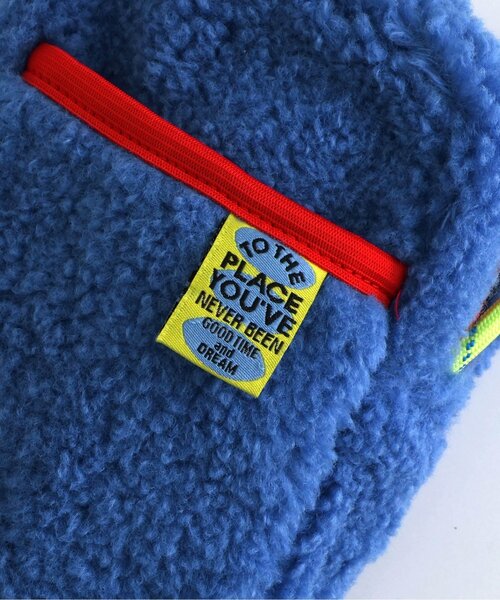 BREEZE（ブリーズ）の「ボアネックポーチ（ショルダーバッグ・キッズ・ブルー/オフホワイト/ブラック・FREE）」の9枚目の写真