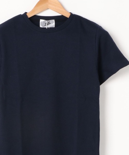 ARCHIVER(アーカイバ)の「サーマル半袖クルーネックTシャツ(Tシャツ/カットソー・メンズ・グレー/ネイビー/サックスブルー/カーキ/ブラック/ホワイト/ピンク・LARGE/X-LARGE/MEDIUM)」の5枚目の写真