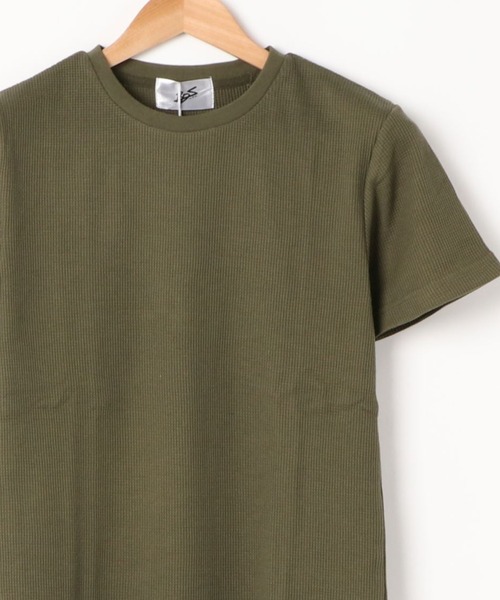 ARCHIVER(アーカイバ)の「サーマル半袖クルーネックTシャツ(Tシャツ/カットソー・メンズ・グレー/ネイビー/サックスブルー/カーキ/ブラック/ホワイト/ピンク・LARGE/X-LARGE/MEDIUM)」の4枚目の写真
