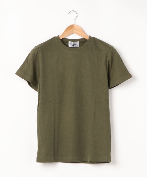 ARCHIVER(アーカイバ)の「サーマル半袖クルーネックTシャツ(Tシャツ/カットソー・メンズ・グレー/ネイビー/サックスブルー/カーキ/ブラック/ホワイト/ピンク・LARGE/X-LARGE/MEDIUM)」の13枚目の写真