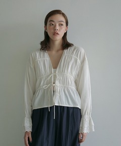 anuke Vneck Lace Blouse Vネックレースブラウス/62510408（シャツ 