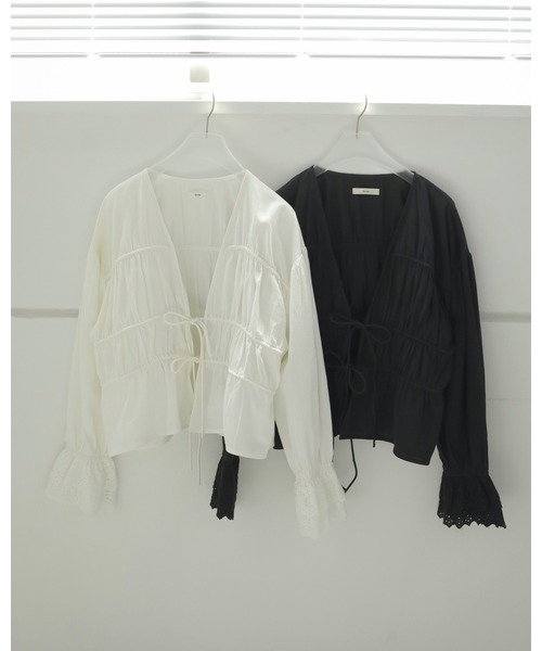 anuke（アンヌーク）の「Vneck Lace Blouse（シャツ/ブラウス）」 - WEAR