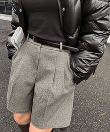 deux amour（ドゥーザムール）の「ヘリンボーンハーフパンツ（その他パンツ・レディース）」