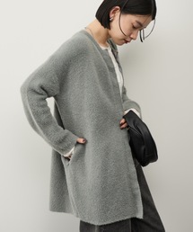 ミニシャギーニットカーディガン