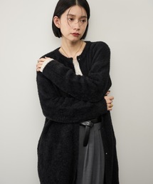 ミニシャギーニットカーディガン