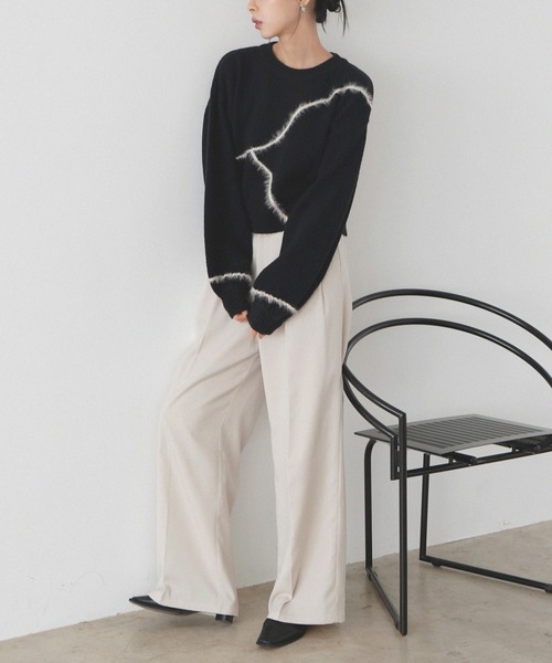 セール】フェザーラインニットプルオーバー（ニット/セーター）｜LIAN