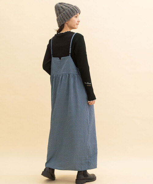 POU DOU DOU（プードゥドゥ）の「フロントリボンキャミワンピース（ワンピース・レディース・レッド/ネイビー/ダークグレー・M）」の15枚目の写真