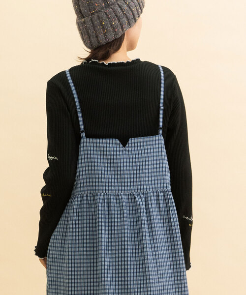 POU DOU DOU（プードゥドゥ）の「フロントリボンキャミワンピース（ワンピース・レディース・レッド/ネイビー/ダークグレー・M）」の18枚目の写真