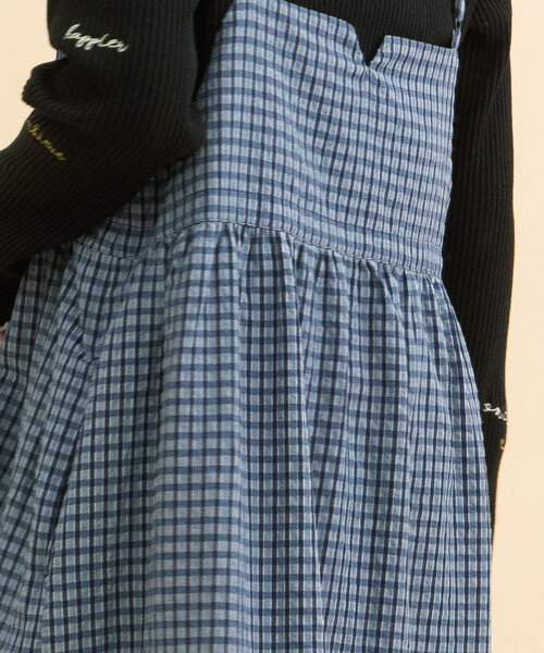 POU DOU DOU（プードゥドゥ）の「フロントリボンキャミワンピース（ワンピース・レディース・レッド/ネイビー/ダークグレー・M）」の19枚目の写真