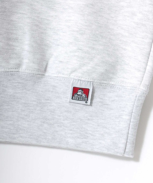 BEN DAVIS/ベンデイビス OVERLAP CREW/オーバーサイズ 裏起毛 ストリート バックプリント ロゴ ワンポイント スウェット トレーナー/レディース メンズ（スウェット）｜BEN DAVIS（ベンデイビス）