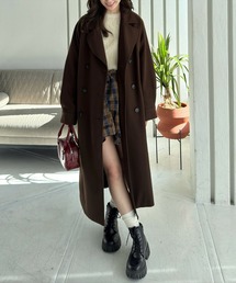 clear | オーバーサイズダブルロングコート[低身長用サイズ有]≪2024AW新作≫(その他アウター)