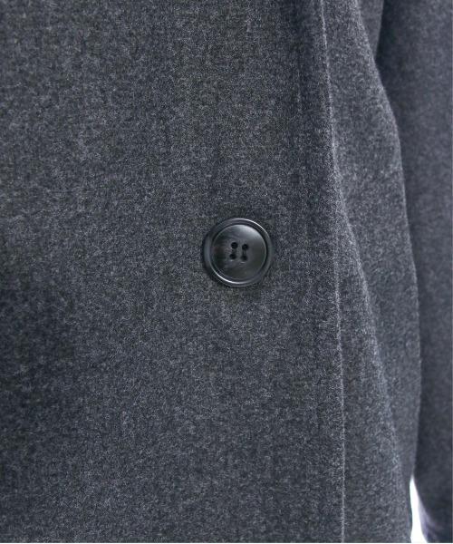 clear（クリア）の「オーバーサイズダブルロングコート[低身長用サイズ有]≪2024AW新作≫（その他アウター・レディース・ダークブラウン/チャコールグレー・F/XS）」の12枚目の写真