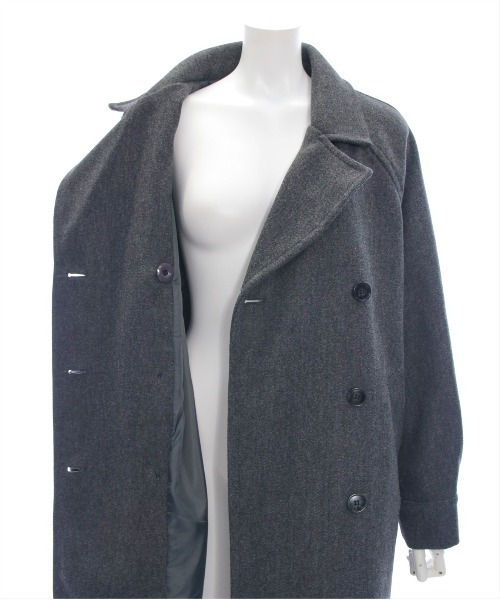 clear（クリア）の「オーバーサイズダブルロングコート[低身長用サイズ有]≪2024AW新作≫（その他アウター・レディース・ダークブラウン/チャコールグレー・F/XS）」の13枚目の写真