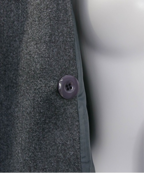 clear（クリア）の「オーバーサイズダブルロングコート[低身長用サイズ有]≪2024AW新作≫（その他アウター・レディース・ダークブラウン/チャコールグレー・F/XS）」の14枚目の写真