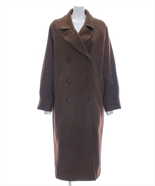 clear（クリア）の「オーバーサイズダブルロングコート[低身長用サイズ有]≪2024AW新作≫（その他アウター・レディース・ダークブラウン/チャコールグレー・F/XS）」の17枚目の写真