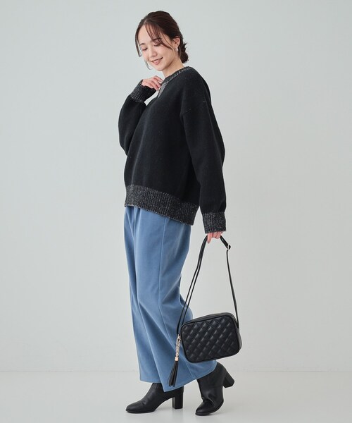 SHOO・LA・RUE（シューラルー）の「◆タッセル付きキルトショルダーバッグ（ショルダーバッグ・レディース・シルバー/ワインレッド/ベージュ/ブラック・00）」の12枚目の写真