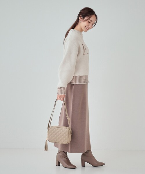 SHOO・LA・RUE（シューラルー）の「◆タッセル付きキルトショルダーバッグ（ショルダーバッグ・レディース・シルバー/ワインレッド/ベージュ/ブラック・00）」の14枚目の写真