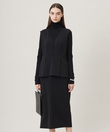 【洗える】ミリオーネダンボールニット ジャンパースカートワンピース