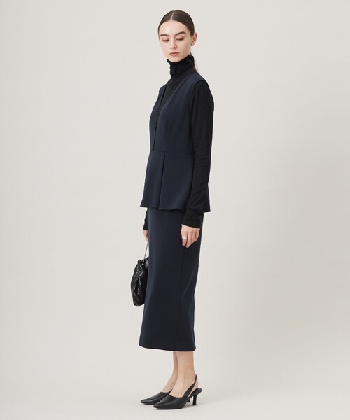 ICB ミリオーネダンボールニット ジャンパースカートワンピース ブラック セール】【洗える】ミリオーネダンボールニット ジャンパースカート