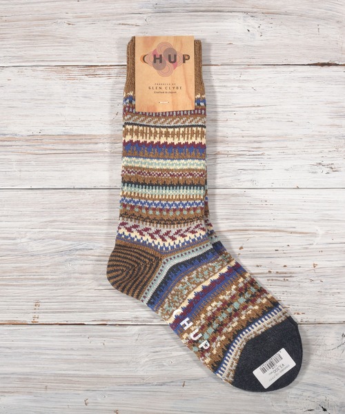 CHUP(チュプ)の「CHUP(チュプ) "STRATUM(ストゥレイタム)" ソックス 数量限定生産(ソックス/靴下・レディース・ネイビー/チャコールグレー/ブラウン/レンガ・MEDIUM/SMALL)」の2枚目の写真