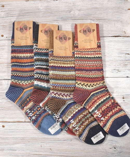 CHUP(チュプ)の「CHUP(チュプ) "STRATUM(ストゥレイタム)" ソックス 数量限定生産(ソックス/靴下・レディース・ネイビー/チャコールグレー/ブラウン/レンガ・MEDIUM/SMALL)」の5枚目の写真