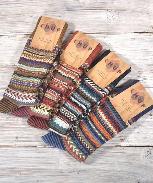 CHUP(チュプ)の「CHUP(チュプ) "STRATUM(ストゥレイタム)" ソックス 数量限定生産(ソックス/靴下・レディース・ネイビー/チャコールグレー/ブラウン/レンガ・MEDIUM/SMALL)」の6枚目の写真